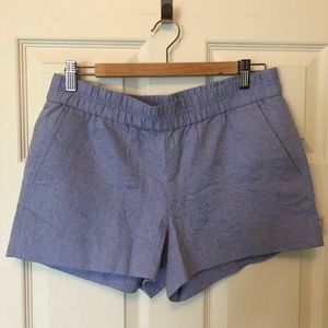 J crew periwinkle patterned shorts
